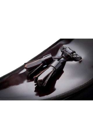 SUPERGLAMOUROUS Tangerine 8 Polished Leather Belgian Tassel Loafer