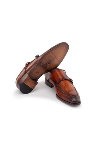Paul Parkman SW53 Leather Monk-Straps (PM6313)
