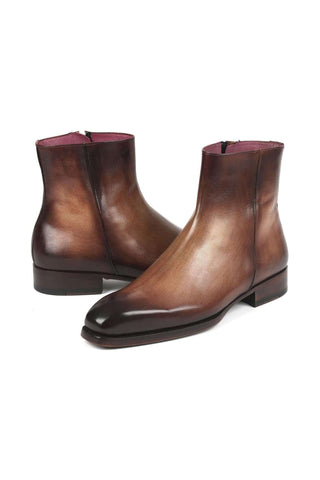 Paul Parkman BT3955 Leather Zipper Boots (PM6343)