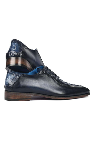 Paul Parkman 94 Croco Embossed Leather Bicycle Toe Oxfords (PM6368)