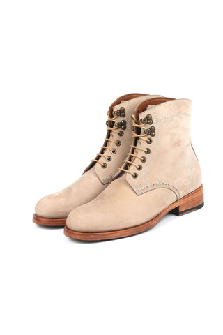 Paul Parkman 824 Green Nubuck Leather Goodyear Welted Boots (PM6342)