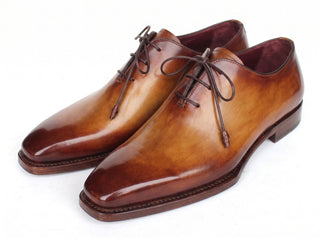 Paul Parkman tan burnished wholecut Oxford - view 3