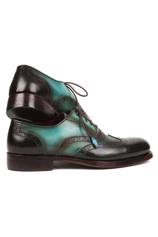 Paul Parkman 027TR Navy Leather Wingtip Oxfords (PM6296)