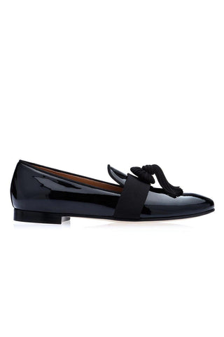 SUPERGLAMOUROUS Agadir Black Patent Formal Loafers (SPGM1029)