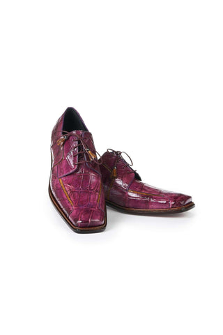 Mauri 3029 Prince Burgundy Body Alligator Oxfords (MA5000)-AmbrogioShoes