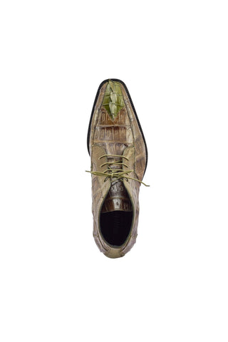 Mauri 3079 Charmer Money Green Hornback Tail / Crocodile / Ostrich Leg Eyes Chukka Boots (MA5387)