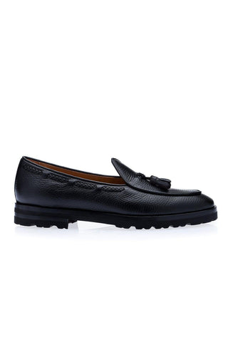 SUPERGLAMOUROUS Tangerine 8-T Deer-Skin Leather Belgian Tassel Loafers (SPGM1142)