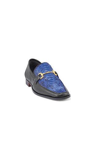 Mauri 4800/2 Priest Iguana & Python Skin Horse-Bit Loafers (MA5370)