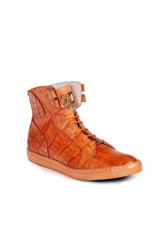 Mauri 6129 Crocodile Skin High-Top Sneakers (MA4516)