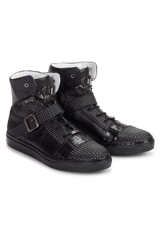 Mauri 8515 Crocodile Skin / Fabric / Leather Sneakers (MA4000)