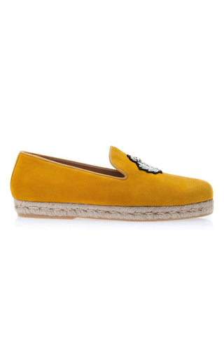 SUPERGLAMOUROUS Colony Softy Mustard Suede Rope Sneakers (SPGM1080)