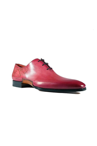 Magnanni 24140 Flamenco Pink Patina Leather Whole-Cut Oxfords (MAGS1096)