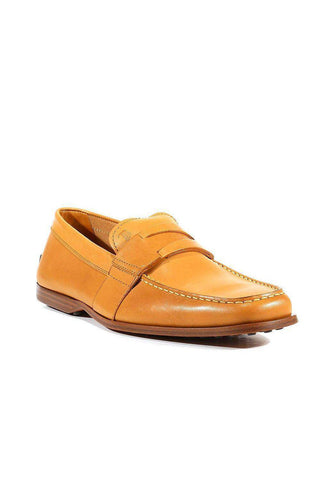 Tods Men's Designer Shoes Italian Mocassimo Greca Nuovo Driver Beige Leather (TDM10)