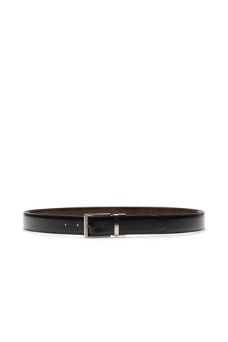 Magnanni Lados 1595 Men's Black & Brown Leather Riversible Belt (MAGB1050)