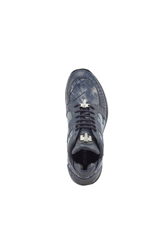 Mauri 8425 Graffiti Ostrich Skin / Crocodile Skin / Nappa Leather / Fabric Sneakers (MA5391)