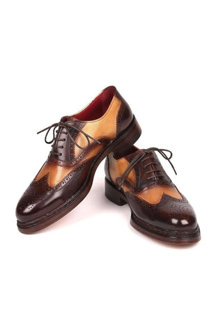 Paul Parkman 027TR Navy Leather Wingtip Oxfords (PM6296)