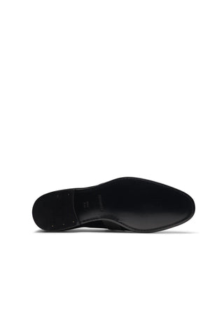 Magnanni Jenaro Black Velvet / Satin Formal Loafers (MAGS1083)