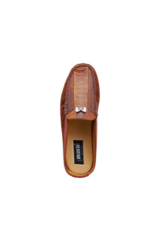 Mauri 3461 Fiesta Ostrich Skin & Suede Mules (MA5433)