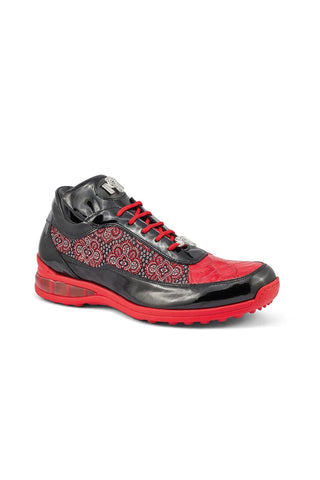 Mauri 8900/2 Bubble Crocodile Skin / Patent / Matahari Fabric Sneakers (MA5402)