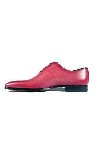 Magnanni 24140 Flamenco Pink Patina Leather Whole-Cut Oxfords (MAGS1096)