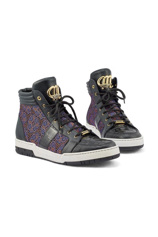 Mauri 8411 Genesis Crocodile Skim / Time Leather / Matahari Fabric High-Top Sneakers (MA5403)
