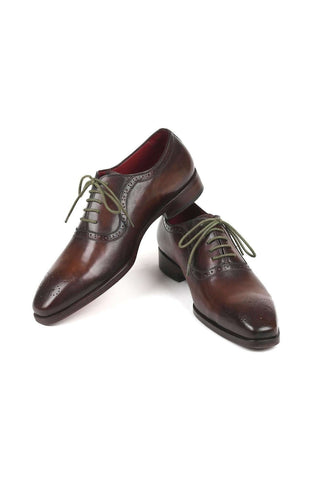 Paul Parkman Leather Medallion Toe Oxfords (PM6303)