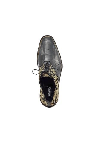 Mauri 4936 Smooth Alligator & Didier Fabric Oxfords (MA5361)