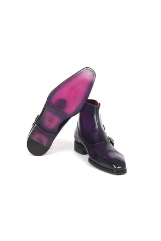 Paul Parkman 88951 Leather Triple Monk-Strap Boots (PM6329)