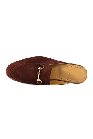 Valentino 19700 Amarone Suede Slipper Mules (VAL1004)
