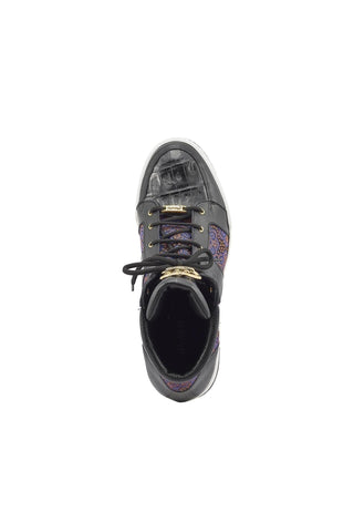 Mauri 8411 Genesis Crocodile Skim / Time Leather / Matahari Fabric High-Top Sneakers (MA5403)