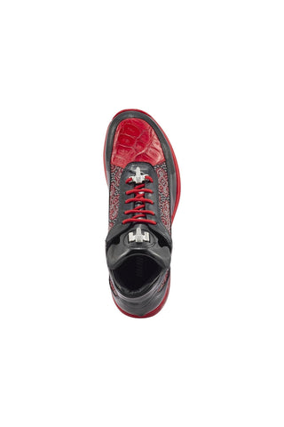Mauri 8900/2 Bubble Crocodile Skin / Patent / Matahari Fabric Sneakers (MA5402)