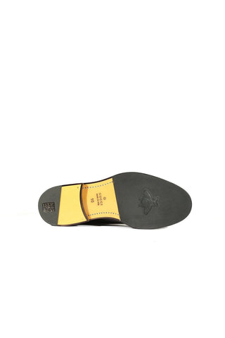 Gucci 547592 0GQ30 1078 Black Leather Cap-Toe Oxfords (GGM1719)