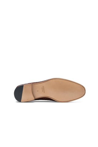 Magnanni 22702 Herrera Brown Woven Leather Slip-On Loafers (MAGS1009)
