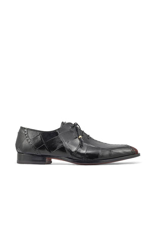Mauri 4975/2 Two Face Alligator Skin & Matahari Fabric Oxfords (MA5400)