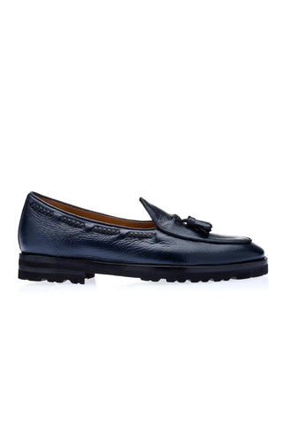 SUPERGLAMOUROUS Tangerine 8-T Deer-Skin Leather Belgian Tassel Loafers (SPGM1142)