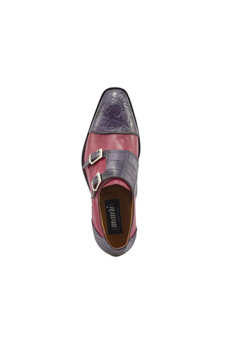 Mauri 4560/2 Madison Alligator Skin & Karung Double Monk-Straps (MA5375)