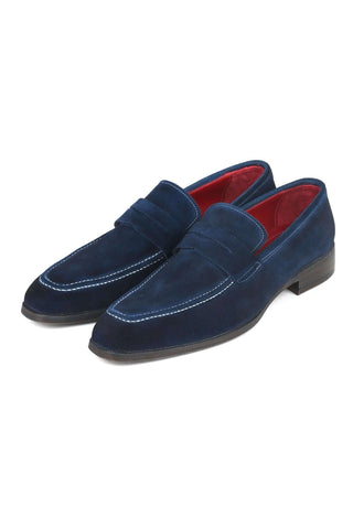 Paul Parkman 10SD21 Suede Penny Loafers (PM6322)