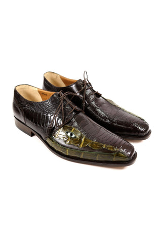 Mauri 4787 Ostrich Leg & Crocodile Oxfords (MA4510)