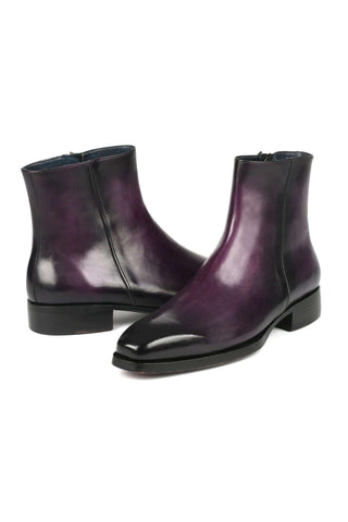 Paul Parkman BT3955 Leather Zipper Boots (PM6343)