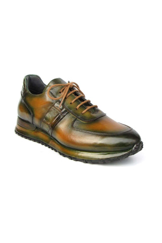 Paul Parkman LP208BRW Brown Leather Sneakers (PM6373)