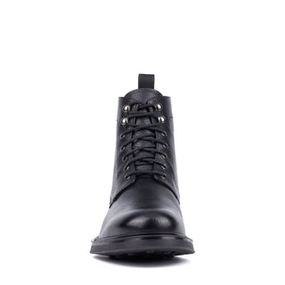 Aquatalia Bernardo Men’s Shoes Tumbled Calf-Skin Leather Lace Up Boot (AQ1006)