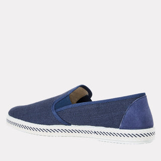 Andre Assous Altea Linen Slip-On Navy Linen view 4
