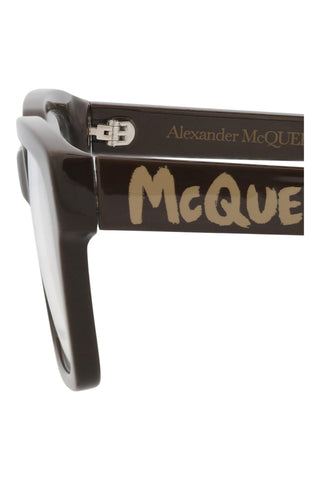 Alexander McQueen   DARK BROWN Eyeglasses
