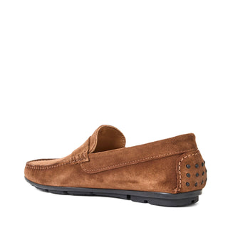 Aquatalia Enzo Men’s Shoes Suede Leather Moccasin Driver (AQ1008)