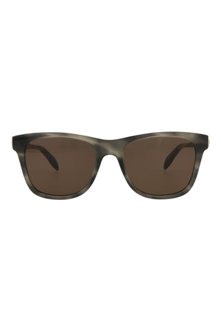 Alexander McQueen AM0158S Melange Grey Sunglasses-AmbrogioShoes