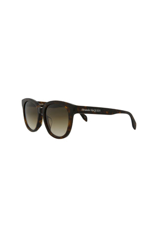 Alexander McQueen AM0304SK Dark Havana Sunglasses-AmbrogioShoes