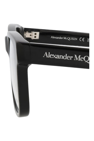 Alexander McQueen AM0307O Black Eyeglasses-AmbrogioShoes