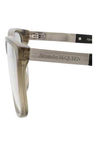 Alexander McQueen AM0323O Light Opal Khaki Eyeglasses
