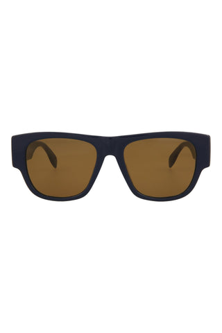 Alexander McQueen AM0328S Blue Sunglasses-AmbrogioShoes