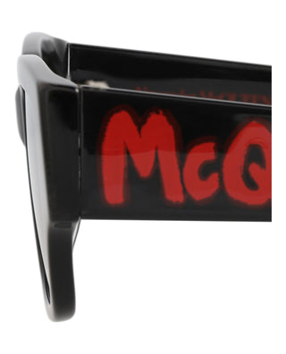 Alexander McQueen AM0329S Black Sunglasses-AmbrogioShoes